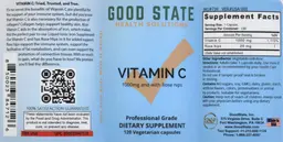 Label for Vitamin C 1000 mg