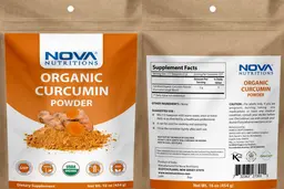Label for Organic Curcumin Powder