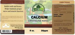 Label for Calcium 30 ppm