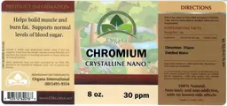 Label for Chromium 30 ppm