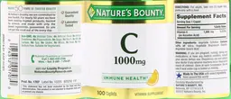 Label for C 1000 mg