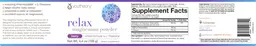 Label for Relax Magnesium Powder Berry