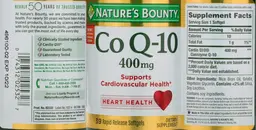 Label for Co Q-10 400 mg