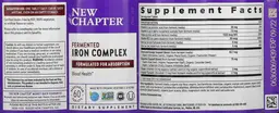Label for Fermented Iron Complex
