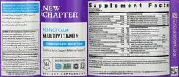 Label for Perfect Calm Multivitamin