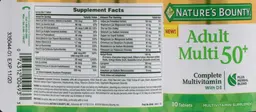 Label for Adult Multi 50+