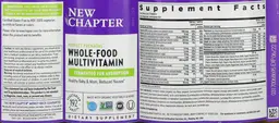 Label for Perfect Prenatal Whole-Food Multivitamin