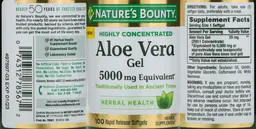 Label for Aloe Vera Gel