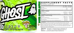 Label for Legend Warheads Sour Green Apple