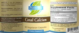 Label for Coral Calcium