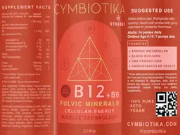 Label for B12 + B6 Wild Berry