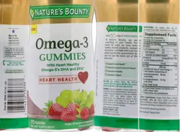 Label for Omega-3 Gummies