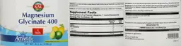 Label for Magnesium Glycinate 400 Lemon Lime