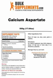 Label for Calcium Aspartate
