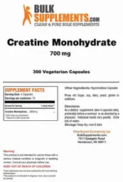 Label for Creatine Monohydrate 700 mg
