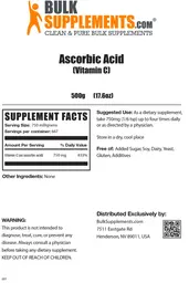 Label for Ascorbic Acid