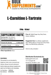 Label for L-Carnitine L-Tartrate