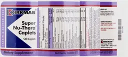 Label for Super Nu-Thera Caplets