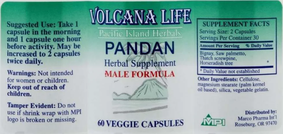 Label for Pandan