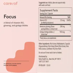 Label for Focus