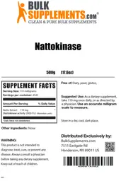 Label for Nattokinase