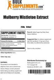 Label for Mulberry Mistletoe Extract