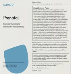 Label for Prenatal