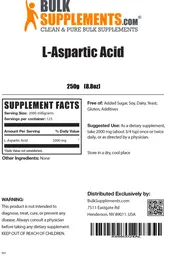 Label for L-Aspartic Acid