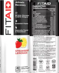 Label for Athletic Recovery Strawberry Lemonade
