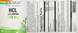 Label for HCl with Pepsin