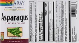 Label for Asparagus 175 mg