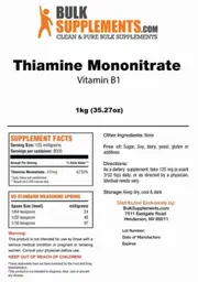 Label for Thiamine Mononitrate