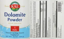Label for Dolomite Powder