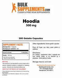 Label for Hoodia 500 mg