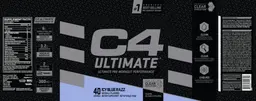 Label for C4 Ultimate Icy Blue Razz