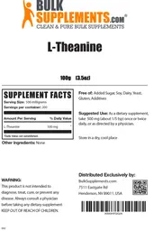 Label for L-Theanine