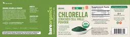 Label for Chlorella (Cracked Cell Wall) Powder