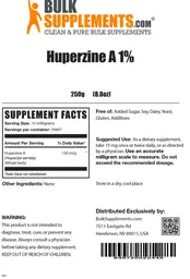 Label for Huperzine A 1%