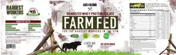 Label for Farm Fed Cookies and Cream