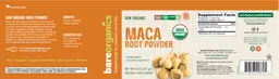 Label for Maca Root Powder