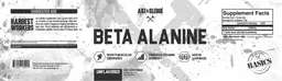 Label for Beta Alanine Unflavored