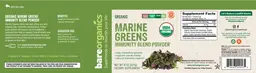 Label for Marine Greens Immunity Blend Powder