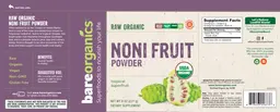 Label for Noni Fruit Powder