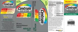 Label for Centrum Silver Adults 50+