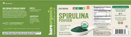 Label for Spirulina Powder