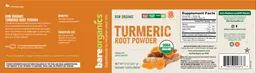 Label for Turmeric Root Powder