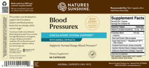 Label for Blood Pressurex