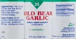 Label for Wild Bear Garlic