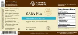Label for Gaba Plus