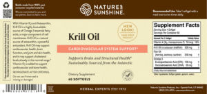 Label for Krill Oil